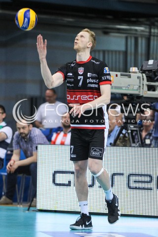  22.04.2018 RZESZOW<br />SIATKOWKA PLUSLIGA 2017/2018 MEN VOLLEYBALL POLAND POLISH PLUS LIGA LEAGUE SEASON 2017/2018<br />FAZA PLAY-OFF - CWIERCFINAL - 3. MECZ<br />MECZ ASSECO RESOVIA RZESZOW - INDYKPOL AZS OLSZTYN <br />N/Z JAKUB JAROSZ SYLWETKA <br /> 