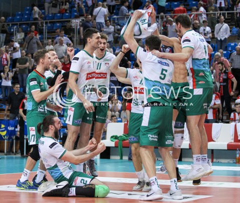  22.04.2018 RZESZOW<br />SIATKOWKA PLUSLIGA 2017/2018 MEN VOLLEYBALL POLAND POLISH PLUS LIGA LEAGUE SEASON 2017/2018<br />FAZA PLAY-OFF - CWIERCFINAL - 3. MECZ<br />MECZ ASSECO RESOVIA RZESZOW - INDYKPOL AZS OLSZTYN <br />N/Z JAN HADRAVA MATEUSZ KANCZOK BLAKE SCHEERHOORN RADOSC EMOCJE ZWYCIESTWO AWANS<br /> 