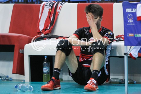  22.04.2018 RZESZOW<br />SIATKOWKA PLUSLIGA 2017/2018 MEN VOLLEYBALL POLAND POLISH PLUS LIGA LEAGUE SEASON 2017/2018<br />FAZA PLAY-OFF - CWIERCFINAL - 3. MECZ<br />MECZ ASSECO RESOVIA RZESZOW - INDYKPOL AZS OLSZTYN <br />N/Z SMUTEK PORAZKA PRZEGRANA ZLOSC EMOCJE  ALEKSANDER SLIWKA <br /> 