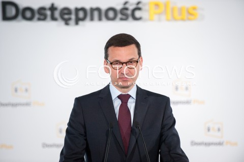  23.04.2018 WARSZAWA<br />KONFERENCJA PROGRAM DOSTEPNOSC PLUS 2018-2025<br />N/Z PREMIER MATEUSZ MORAWIECKI<br /> 