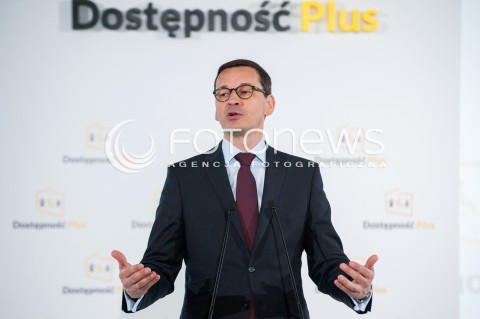  23.04.2018 WARSZAWA<br />KONFERENCJA PROGRAM DOSTEPNOSC PLUS 2018-2025<br />N/Z PREMIER MATEUSZ MORAWIECKI<br /> 