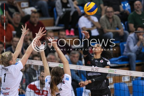  23.04.2018 RZESZOW <br />SIATKOWKA LIGA SIATKOWKI KOBIET LSK 2017/2018 WOMEN VOLLEYBALL POLAND POLISH LEAGUE <br />FAZA PLAYOFF - POLFINAL - 3. MECZ<br />MECZ DEVELOPRES SKYRES RZESZOW - LKS COMMERCECON LODZ <br />N/Z DEJA MCCLENDON <br /> 