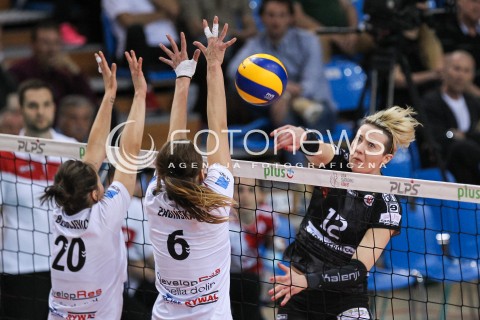  23.04.2018 RZESZOW <br />SIATKOWKA LIGA SIATKOWKI KOBIET LSK 2017/2018 WOMEN VOLLEYBALL POLAND POLISH LEAGUE <br />FAZA PLAYOFF - POLFINAL - 3. MECZ<br />MECZ DEVELOPRES SKYRES RZESZOW - LKS COMMERCECON LODZ <br />N/Z IZABELA KOWALINSKA <br /> 