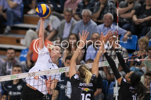  23.04.2018 RZESZOW <br />SIATKOWKA LIGA SIATKOWKI KOBIET LSK 2017/2018 WOMEN VOLLEYBALL POLAND POLISH LEAGUE <br />FAZA PLAYOFF - POLFINAL - 3. MECZ<br />MECZ DEVELOPRES SKYRES RZESZOW - LKS COMMERCECON LODZ <br />N/Z HELENE ROUSSEAUX <br /> 