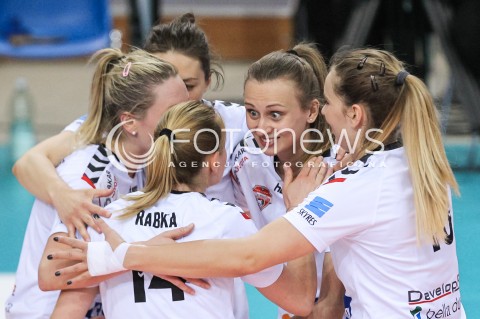  23.04.2018 RZESZOW <br />SIATKOWKA LIGA SIATKOWKI KOBIET LSK 2017/2018 WOMEN VOLLEYBALL POLAND POLISH LEAGUE <br />FAZA PLAYOFF - POLFINAL - 3. MECZ<br />MECZ DEVELOPRES SKYRES RZESZOW - LKS COMMERCECON LODZ <br />N/Z MONIKA PTAK RADOSC EMOCJE <br /> 