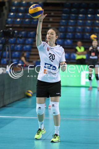  23.04.2018 RZESZOW <br />SIATKOWKA LIGA SIATKOWKI KOBIET LSK 2017/2018 WOMEN VOLLEYBALL POLAND POLISH LEAGUE <br />FAZA PLAYOFF - POLFINAL - 3. MECZ<br />MECZ DEVELOPRES SKYRES RZESZOW - LKS COMMERCECON LODZ <br />N/Z JELENA BLAGOJEVIC SYLWETKA <br /> 