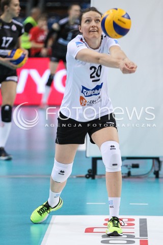  23.04.2018 RZESZOW <br />SIATKOWKA LIGA SIATKOWKI KOBIET LSK 2017/2018 WOMEN VOLLEYBALL POLAND POLISH LEAGUE <br />FAZA PLAYOFF - POLFINAL - 3. MECZ<br />MECZ DEVELOPRES SKYRES RZESZOW - LKS COMMERCECON LODZ <br />N/Z JELENA BLAGOJEVIC SYLWETKA <br /> 