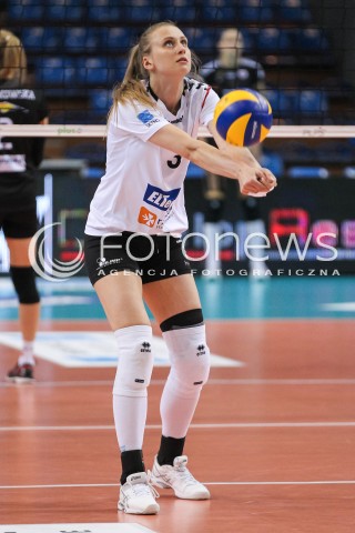  23.04.2018 RZESZOW <br />SIATKOWKA LIGA SIATKOWKI KOBIET LSK 2017/2018 WOMEN VOLLEYBALL POLAND POLISH LEAGUE <br />FAZA PLAYOFF - POLFINAL - 3. MECZ<br />MECZ DEVELOPRES SKYRES RZESZOW - LKS COMMERCECON LODZ <br />N/Z MONIKA PTAK SYLWETKA <br /> 