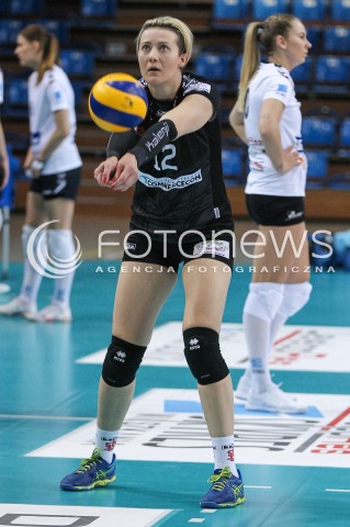  23.04.2018 RZESZOW <br />SIATKOWKA LIGA SIATKOWKI KOBIET LSK 2017/2018 WOMEN VOLLEYBALL POLAND POLISH LEAGUE <br />FAZA PLAYOFF - POLFINAL - 3. MECZ<br />MECZ DEVELOPRES SKYRES RZESZOW - LKS COMMERCECON LODZ <br />N/Z IZABELA KOWALINSKA SYLWETKA <br /> 