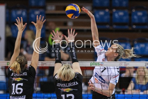  23.04.2018 RZESZOW <br />SIATKOWKA LIGA SIATKOWKI KOBIET LSK 2017/2018 WOMEN VOLLEYBALL POLAND POLISH LEAGUE <br />FAZA PLAYOFF - POLFINAL - 3. MECZ<br />MECZ DEVELOPRES SKYRES RZESZOW - LKS COMMERCECON LODZ <br />N/Z HELENE ROUSSEAUX <br /> 