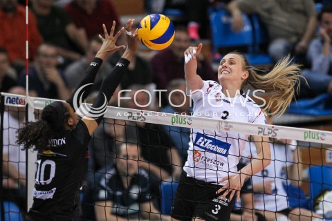  23.04.2018 RZESZOW <br />SIATKOWKA LIGA SIATKOWKI KOBIET LSK 2017/2018 WOMEN VOLLEYBALL POLAND POLISH LEAGUE <br />FAZA PLAYOFF - POLFINAL - 3. MECZ<br />MECZ DEVELOPRES SKYRES RZESZOW - LKS COMMERCECON LODZ <br />N/Z MONIKA PTAK <br /> 