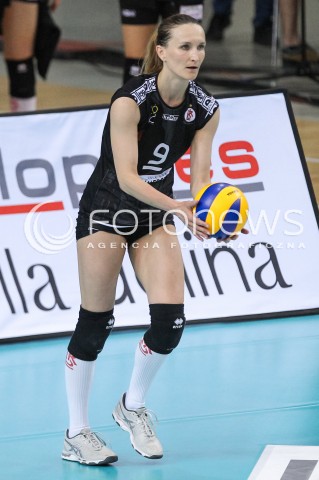  23.04.2018 RZESZOW <br />SIATKOWKA LIGA SIATKOWKI KOBIET LSK 2017/2018 WOMEN VOLLEYBALL POLAND POLISH LEAGUE <br />FAZA PLAYOFF - POLFINAL - 3. MECZ<br />MECZ DEVELOPRES SKYRES RZESZOW - LKS COMMERCECON LODZ <br />N/Z KATARZYNA SIELICKA SYLWETKA <br /> 