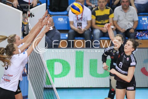  23.04.2018 RZESZOW <br />SIATKOWKA LIGA SIATKOWKI KOBIET LSK 2017/2018 WOMEN VOLLEYBALL POLAND POLISH LEAGUE <br />FAZA PLAYOFF - POLFINAL - 3. MECZ<br />MECZ DEVELOPRES SKYRES RZESZOW - LKS COMMERCECON LODZ <br />N/Z AGATA WAWRZYNCZYK <br /> 