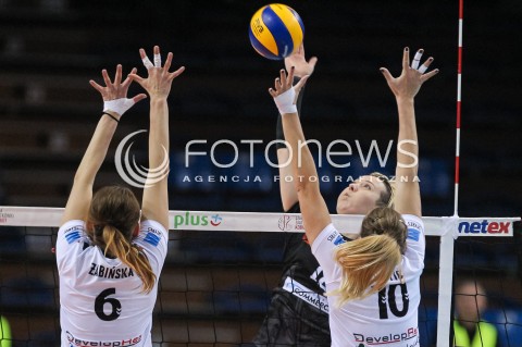  23.04.2018 RZESZOW <br />SIATKOWKA LIGA SIATKOWKI KOBIET LSK 2017/2018 WOMEN VOLLEYBALL POLAND POLISH LEAGUE <br />FAZA PLAYOFF - POLFINAL - 3. MECZ<br />MECZ DEVELOPRES SKYRES RZESZOW - LKS COMMERCECON LODZ <br />N/Z IZABELA KOWALINSKA <br /> 
