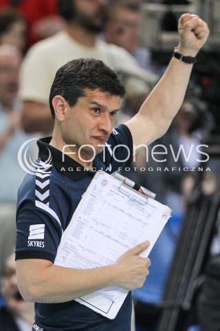  23.04.2018 RZESZOW <br />SIATKOWKA LIGA SIATKOWKI KOBIET LSK 2017/2018 WOMEN VOLLEYBALL POLAND POLISH LEAGUE <br />FAZA PLAYOFF - POLFINAL - 3. MECZ<br />MECZ DEVELOPRES SKYRES RZESZOW - LKS COMMERCECON LODZ <br />N/Z LORENZO MICELLI - I TRENER ( HEAD COACH ) SYLWETKA RADOSC EMOCJE <br /> 