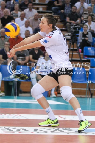  23.04.2018 RZESZOW <br />SIATKOWKA LIGA SIATKOWKI KOBIET LSK 2017/2018 WOMEN VOLLEYBALL POLAND POLISH LEAGUE <br />FAZA PLAYOFF - POLFINAL - 3. MECZ<br />MECZ DEVELOPRES SKYRES RZESZOW - LKS COMMERCECON LODZ <br />N/Z JELENA BLAGOJEVIC SYLWETKA <br /> 
