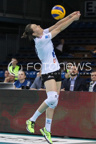  23.04.2018 RZESZOW <br />SIATKOWKA LIGA SIATKOWKI KOBIET LSK 2017/2018 WOMEN VOLLEYBALL POLAND POLISH LEAGUE <br />FAZA PLAYOFF - POLFINAL - 3. MECZ<br />MECZ DEVELOPRES SKYRES RZESZOW - LKS COMMERCECON LODZ <br />N/Z JELENA BLAGOJEVIC SYLWETKA <br /> 