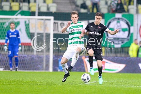  23.04.2018 GDANSK<br />PILKA NOZNA - EKSTRAKLASA SEZON 2017/2018<br />MECZ LECHIA GDANSK - CRACOVIA KRAKOW<br />N/Z MICHAL NALEPA KRZYSZTOF PIATEK<br /> 