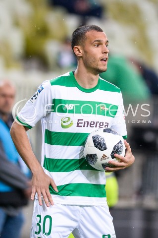  23.04.2018 GDANSK<br />PILKA NOZNA - EKSTRAKLASA SEZON 2017/2018<br />MECZ LECHIA GDANSK - CRACOVIA KRAKOW<br />N/Z JOAO NUNES PORTRET<br /> 