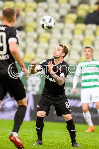  23.04.2018 GDANSK<br />PILKA NOZNA - EKSTRAKLASA SEZON 2017/2018<br />MECZ LECHIA GDANSK - CRACOVIA KRAKOW<br />N/Z DIEGO FERRARESSO SYLWETKA<br /> 