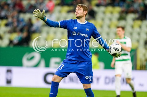  23.04.2018 GDANSK<br />PILKA NOZNA - EKSTRAKLASA SEZON 2017/2018<br />MECZ LECHIA GDANSK - CRACOVIA KRAKOW<br />N/Z OLIVER ZELENIKA PORTRET SYLWETKA<br /> 