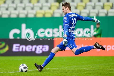  23.04.2018 GDANSK<br />PILKA NOZNA - EKSTRAKLASA SEZON 2017/2018<br />MECZ LECHIA GDANSK - CRACOVIA KRAKOW<br />N/Z OLIVER ZELENIKA PORTRET SYLWETKA<br /> 