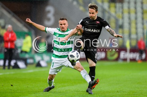  23.04.2018 GDANSK<br />PILKA NOZNA - EKSTRAKLASA SEZON 2017/2018<br />MECZ LECHIA GDANSK - CRACOVIA KRAKOW<br />N/Z SLAWOMIR PESZKO DIEGO FERRARESSO<br /> 