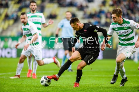  23.04.2018 GDANSK<br />PILKA NOZNA - EKSTRAKLASA SEZON 2017/2018<br />MECZ LECHIA GDANSK - CRACOVIA KRAKOW<br />N/Z ANTONINI CULINA<br /> 
