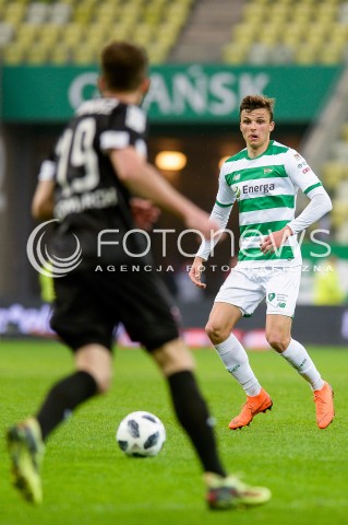  23.04.2018 GDANSK<br />PILKA NOZNA - EKSTRAKLASA SEZON 2017/2018<br />MECZ LECHIA GDANSK - CRACOVIA KRAKOW<br />N/Z PATRYK LIPSKI SYLWETKA<br /> 