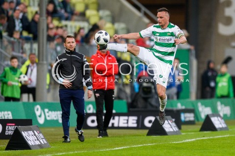  23.04.2018 GDANSK<br />PILKA NOZNA - EKSTRAKLASA SEZON 2017/2018<br />MECZ LECHIA GDANSK - CRACOVIA KRAKOW<br />N/Z SLAWOMIR PESZKO SYLWETKA<br /> 
