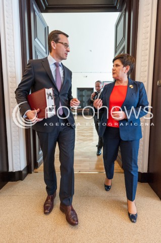  26.04.2018 WARSZAWA<br />POSIEDZENIE RADY MINISTROW<br />N/Z PREMIER MATEUSZ MORAWIECKI BEATA SZYDLO<br /> 