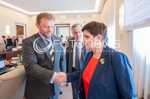  26.04.2018 WARSZAWA<br />POSIEDZENIE RADY MINISTROW<br />N/Z BEATA SZYDLO LUKASZ SZUMOWSKI KRZYSZTOF JURGIEL<br /> 