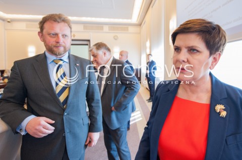  26.04.2018 WARSZAWA<br />POSIEDZENIE RADY MINISTROW<br />N/Z BEATA SZYDLO LUKASZ SZUMOWSKI<br /> 
