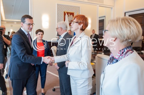  26.04.2018 WARSZAWA<br />POSIEDZENIE RADY MINISTROW<br />N/Z PREMIER MATEUSZ MORAWIECKI ELZBIETA RAFALSKA BEATA SZYDLO JACEK CZAPUTOWICZ<br /> 