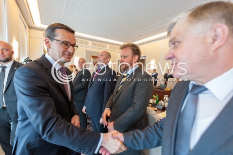  26.04.2018 WARSZAWA<br />POSIEDZENIE RADY MINISTROW<br />N/Z PREMIER MATEUSZ MORAWIECKI KRZYSZTOF JURGIEL LUKASZ SZUMOWSKI<br /> 