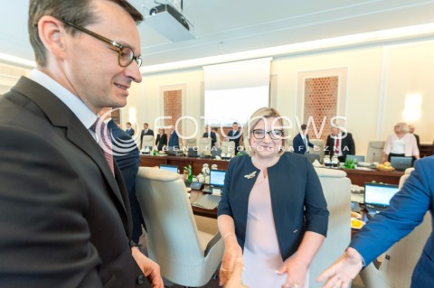  26.04.2018 WARSZAWA<br />POSIEDZENIE RADY MINISTROW<br />N/Z PREMIER MATEUSZ MORAWIECKI BEATA KEMPA<br /> 