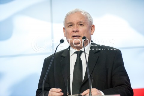  26.04.2018 WARSZAWA<br />PREZENTACJA KANDYDATOW PIS NA PREZYDENTOW MIAST<br />N/Z JAROSLAW KACZYNSKI<br /> 