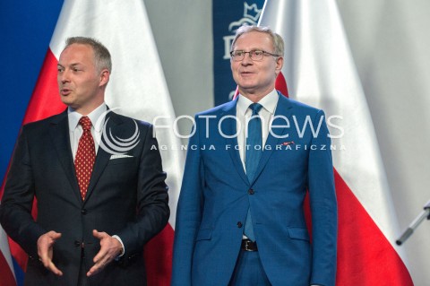  26.04.2018 WARSZAWA<br />PREZENTACJA KANDYDATOW PIS NA PREZYDENTOW MIAST<br />N/Z TOMASZ LATOS JACEK ZALEK<br /> 