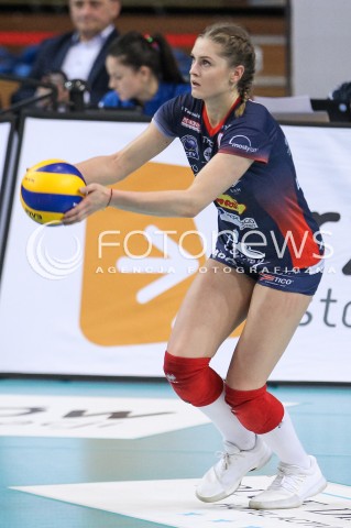  26.04.2018 RZESZOW <br />SIATKOWKA LIGA SIATKOWKI KOBIET LSK 2017/2018 WOMEN VOLLEYBALL POLAND POLISH LEAGUE <br />FAZA PLAYOFF - MECZ O 3. MIEJSCE - 1. MECZ<br />MECZ DEVELOPRES SKYRES RZESZOW - GROT BUDOWLANI LODZ <br />N/Z MARTYNA GRAJBER SYLWETKA <br /> 
