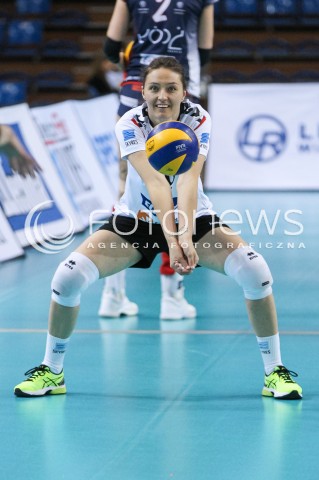  26.04.2018 RZESZOW <br />SIATKOWKA LIGA SIATKOWKI KOBIET LSK 2017/2018 WOMEN VOLLEYBALL POLAND POLISH LEAGUE <br />FAZA PLAYOFF - MECZ O 3. MIEJSCE - 1. MECZ<br />MECZ DEVELOPRES SKYRES RZESZOW - GROT BUDOWLANI LODZ <br />N/Z JELENA BLAGOJEVIC SYLWETKA <br /> 