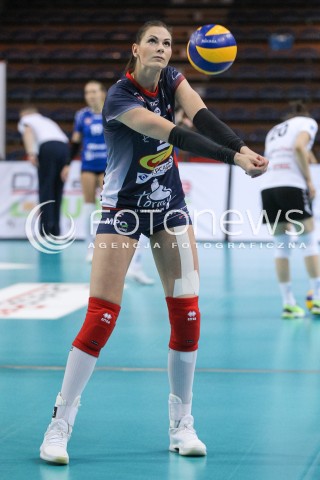  26.04.2018 RZESZOW <br />SIATKOWKA LIGA SIATKOWKI KOBIET LSK 2017/2018 WOMEN VOLLEYBALL POLAND POLISH LEAGUE <br />FAZA PLAYOFF - MECZ O 3. MIEJSCE - 1. MECZ<br />MECZ DEVELOPRES SKYRES RZESZOW - GROT BUDOWLANI LODZ <br />N/Z GABRIELA POLANSKA SYLWETKA <br /> 