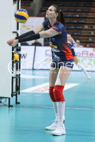  26.04.2018 RZESZOW <br />SIATKOWKA LIGA SIATKOWKI KOBIET LSK 2017/2018 WOMEN VOLLEYBALL POLAND POLISH LEAGUE <br />FAZA PLAYOFF - MECZ O 3. MIEJSCE - 1. MECZ<br />MECZ DEVELOPRES SKYRES RZESZOW - GROT BUDOWLANI LODZ <br />N/Z GABRIELA POLANSKA SYLWETKA <br /> 