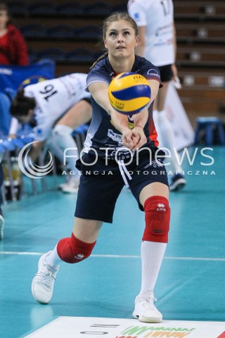  26.04.2018 RZESZOW <br />SIATKOWKA LIGA SIATKOWKI KOBIET LSK 2017/2018 WOMEN VOLLEYBALL POLAND POLISH LEAGUE <br />FAZA PLAYOFF - MECZ O 3. MIEJSCE - 1. MECZ<br />MECZ DEVELOPRES SKYRES RZESZOW - GROT BUDOWLANI LODZ <br />N/Z MARTYNA GRAJBER SYLWETKA <br /> 