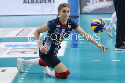  26.04.2018 RZESZOW <br />SIATKOWKA LIGA SIATKOWKI KOBIET LSK 2017/2018 WOMEN VOLLEYBALL POLAND POLISH LEAGUE <br />FAZA PLAYOFF - MECZ O 3. MIEJSCE - 1. MECZ<br />MECZ DEVELOPRES SKYRES RZESZOW - GROT BUDOWLANI LODZ <br />N/Z MARTYNA GRAJBER SYLWETKA <br /> 