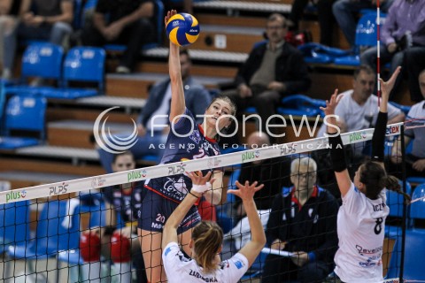  26.04.2018 RZESZOW <br />SIATKOWKA LIGA SIATKOWKI KOBIET LSK 2017/2018 WOMEN VOLLEYBALL POLAND POLISH LEAGUE <br />FAZA PLAYOFF - MECZ O 3. MIEJSCE - 1. MECZ<br />MECZ DEVELOPRES SKYRES RZESZOW - GROT BUDOWLANI LODZ <br />N/Z MARTYNA GRAJBER <br /> 