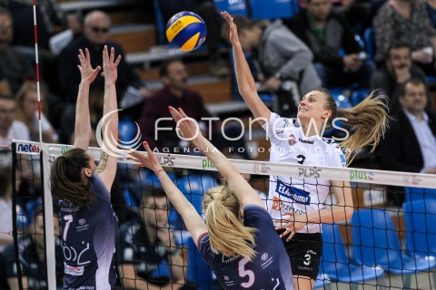  26.04.2018 RZESZOW <br />SIATKOWKA LIGA SIATKOWKI KOBIET LSK 2017/2018 WOMEN VOLLEYBALL POLAND POLISH LEAGUE <br />FAZA PLAYOFF - MECZ O 3. MIEJSCE - 1. MECZ<br />MECZ DEVELOPRES SKYRES RZESZOW - GROT BUDOWLANI LODZ <br />N/Z MONIKA PTAK <br /> 