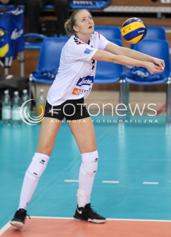  26.04.2018 RZESZOW <br />SIATKOWKA LIGA SIATKOWKI KOBIET LSK 2017/2018 WOMEN VOLLEYBALL POLAND POLISH LEAGUE <br />FAZA PLAYOFF - MECZ O 3. MIEJSCE - 1. MECZ<br />MECZ DEVELOPRES SKYRES RZESZOW - GROT BUDOWLANI LODZ <br />N/Z KAMILA GANSZCZYK SYLWETKA <br /> 