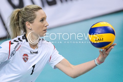  26.04.2018 RZESZOW <br />SIATKOWKA LIGA SIATKOWKI KOBIET LSK 2017/2018 WOMEN VOLLEYBALL POLAND POLISH LEAGUE <br />FAZA PLAYOFF - MECZ O 3. MIEJSCE - 1. MECZ<br />MECZ DEVELOPRES SKYRES RZESZOW - GROT BUDOWLANI LODZ <br />N/Z HELENE ROUSSEAUX SYLWETKA <br /> 