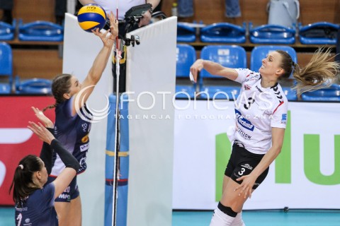  26.04.2018 RZESZOW <br />SIATKOWKA LIGA SIATKOWKI KOBIET LSK 2017/2018 WOMEN VOLLEYBALL POLAND POLISH LEAGUE <br />FAZA PLAYOFF - MECZ O 3. MIEJSCE - 1. MECZ<br />MECZ DEVELOPRES SKYRES RZESZOW - GROT BUDOWLANI LODZ <br />N/Z MONIKA PTAK <br /> 