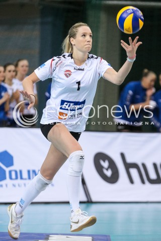  26.04.2018 RZESZOW <br />SIATKOWKA LIGA SIATKOWKI KOBIET LSK 2017/2018 WOMEN VOLLEYBALL POLAND POLISH LEAGUE <br />FAZA PLAYOFF - MECZ O 3. MIEJSCE - 1. MECZ<br />MECZ DEVELOPRES SKYRES RZESZOW - GROT BUDOWLANI LODZ <br />N/Z HELENE ROUSSEAUX SYLWETKA <br /> 